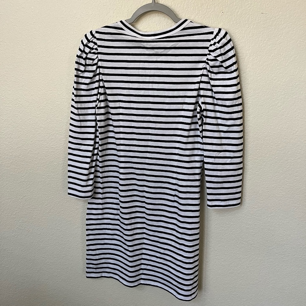 NWT A.L.C | Classic Kidman Jersey Knit Dress in Black and White Stripe | Size S - Picture 10 of 12